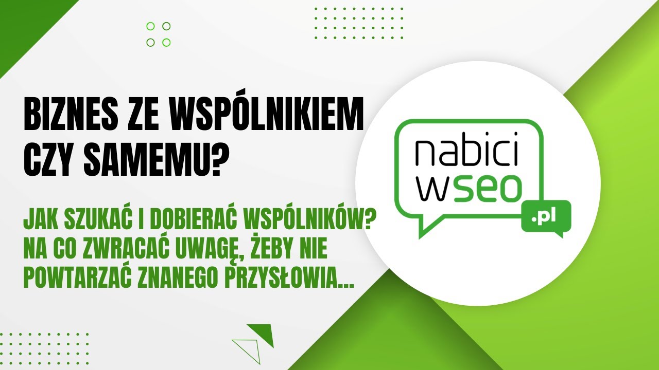 Biznes ze wspólnikiem czy samemu?